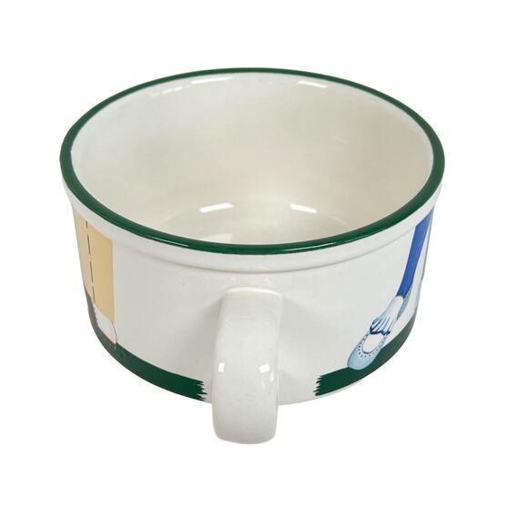 Century Japan Oversized Cup Ceramic Golf Mug Soup Coffee Pottery Golfer Vintage - Picture 8 of 10